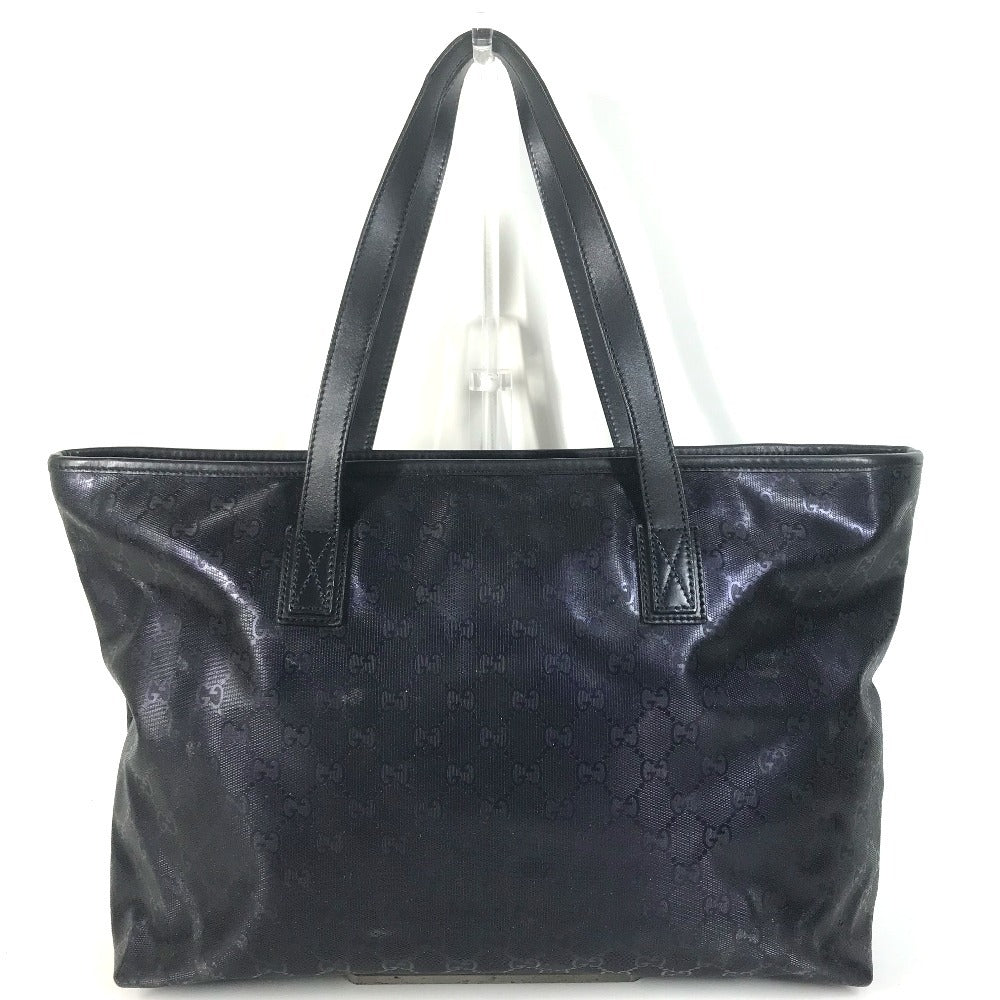 GUCCI 211137 GG IMPRIME logo Bag Shoulder Bag Tote Bag Shoulder Bag GG implementation / Leather Metallic blue Used