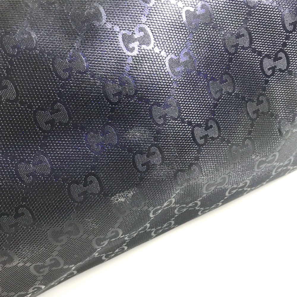 GUCCI 211137 GG IMPRIME logo Bag Shoulder Bag Tote Bag Shoulder Bag GG implementation / Leather Metallic blue Used