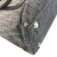 Dior Flight line Trotter Logo Denim Bag Tote Bag Shoulder Bag Hand Bag Leather/Canvas blue/Orange Used