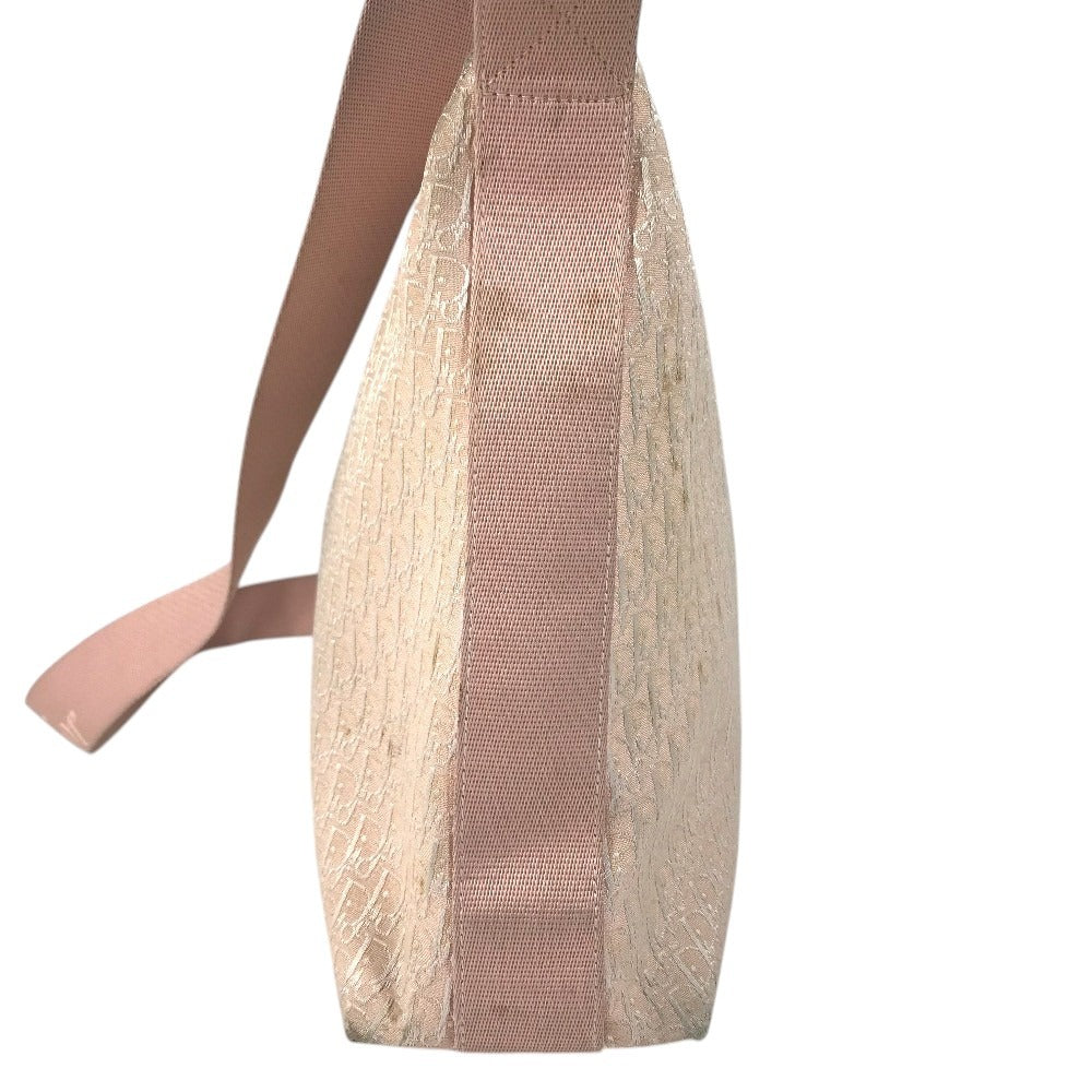 Dior Trotter logo Bag Crossbody Shoulder Bag Canvas/Leather pink/White Used