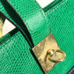 CELINE vintage Circle logo one-shoulder bucket bag bag shawl Shoulder Bag Leather Red x Green/Blue x yellow Used