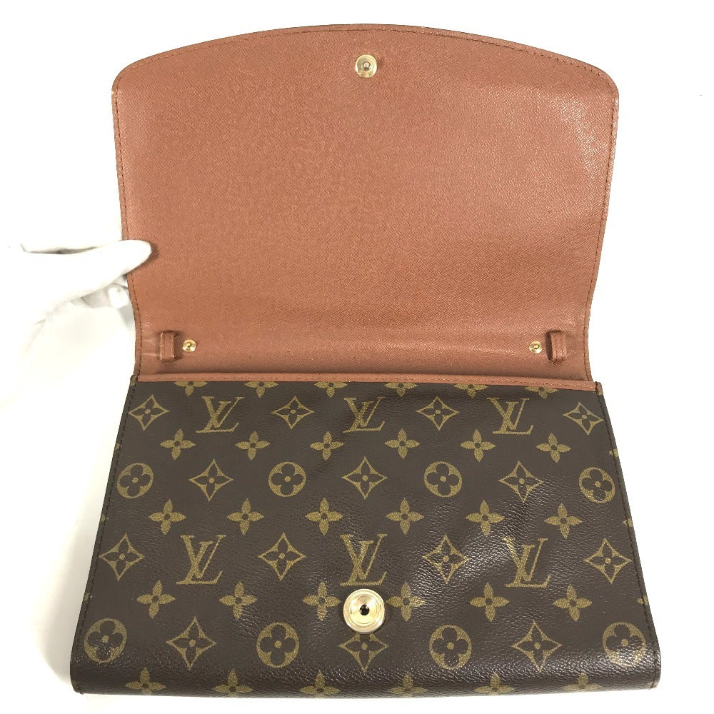 LOUIS VUITTON M51797 Monogram Bordeaux Clutch bag Vintage bag with flap Clutch bag MonogramCanvas Brown Used