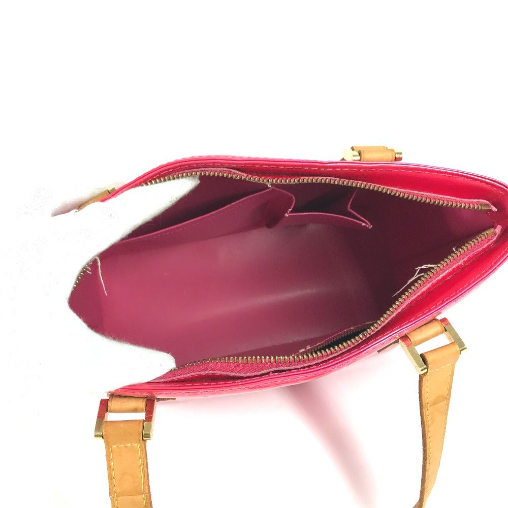 LOUIS VUITTON M91219 MonogramVernis Houston Bag Tote Bag Shoulder Bag Hand Bag MonogramVernisCanvas Fuchsia pink Used