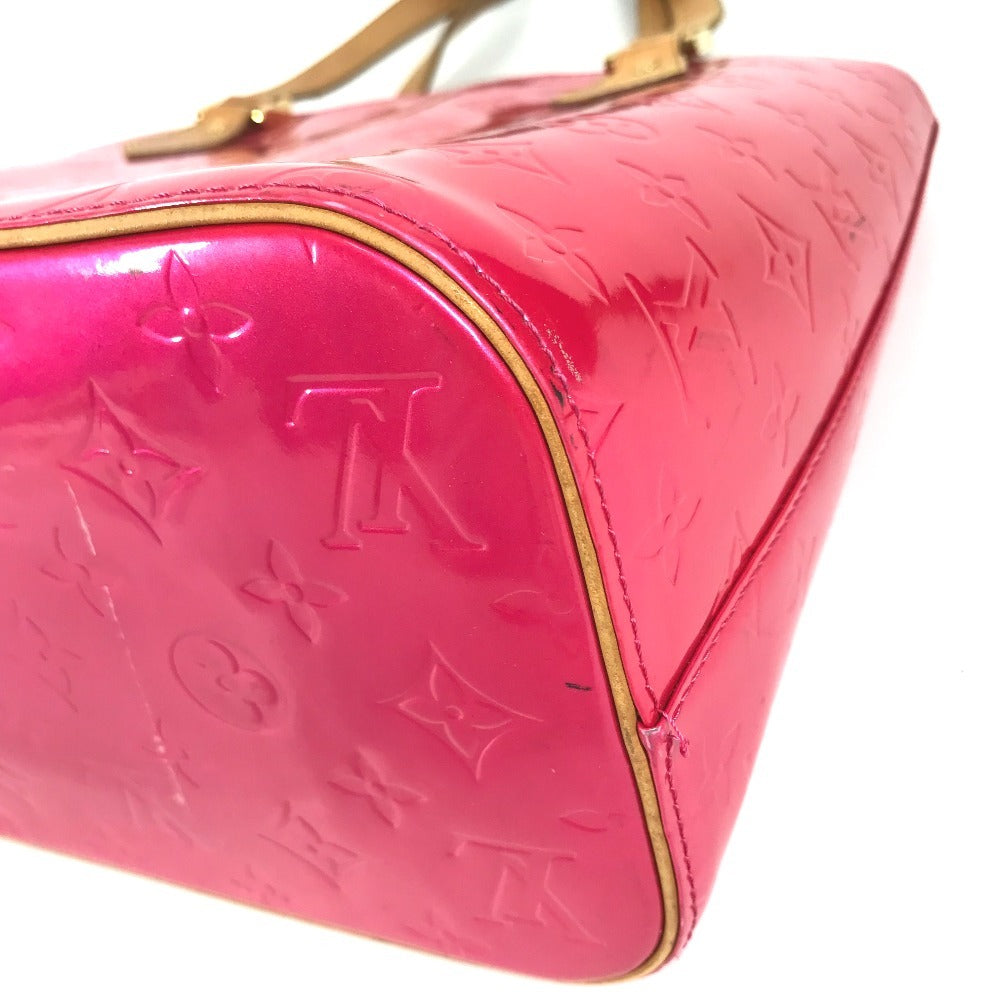 LOUIS VUITTON M91219 MonogramVernis Houston Bag Tote Bag Shoulder Bag Hand Bag MonogramVernisCanvas Fuchsia pink Used