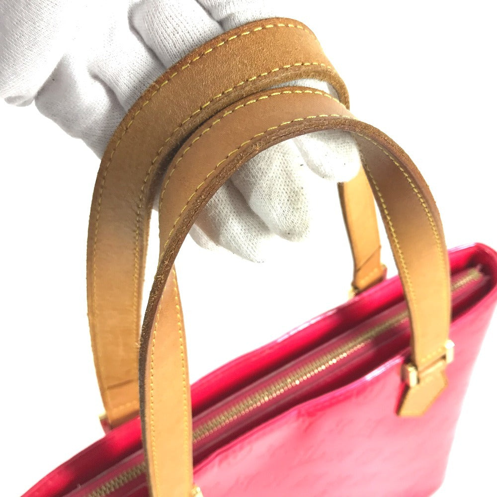 LOUIS VUITTON M91219 MonogramVernis Houston Bag Tote Bag Shoulder Bag Hand Bag MonogramVernisCanvas Fuchsia pink Used