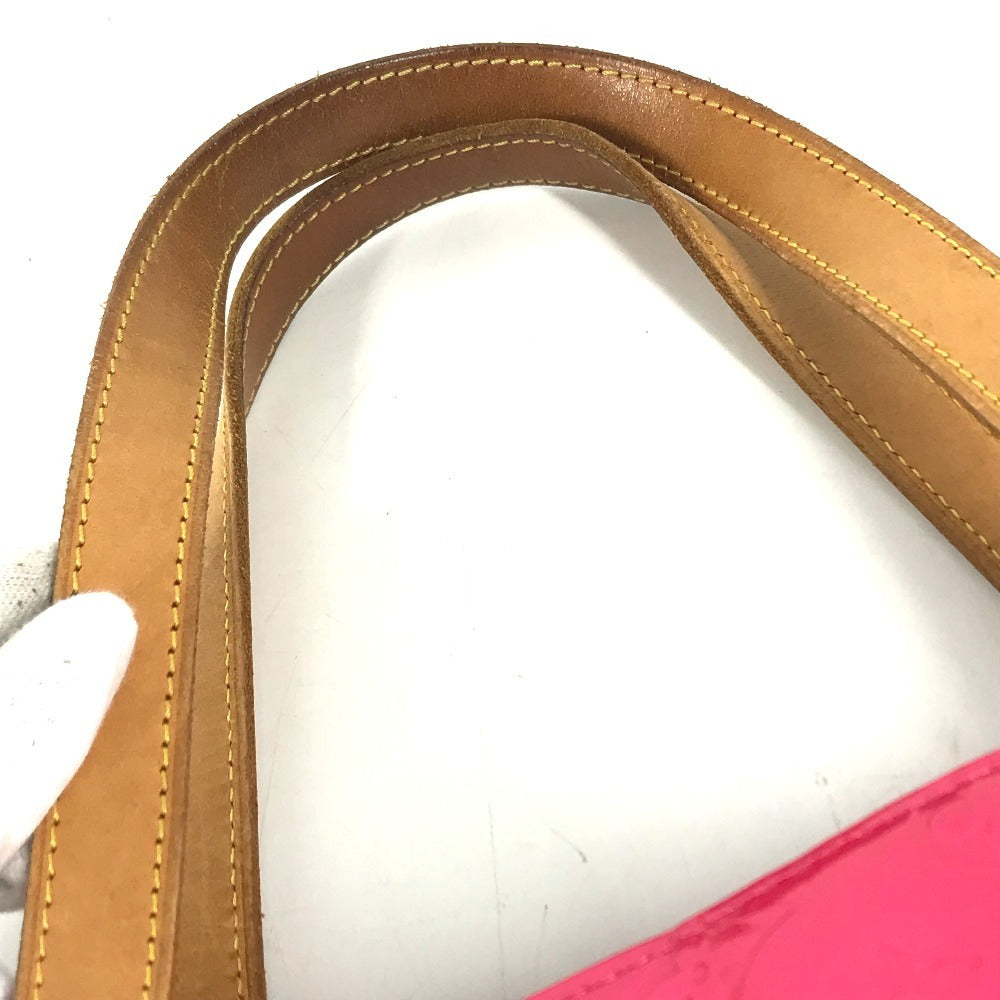 LOUIS VUITTON M91219 MonogramVernis Houston Bag Tote Bag Shoulder Bag Hand Bag MonogramVernisCanvas Fuchsia pink Used