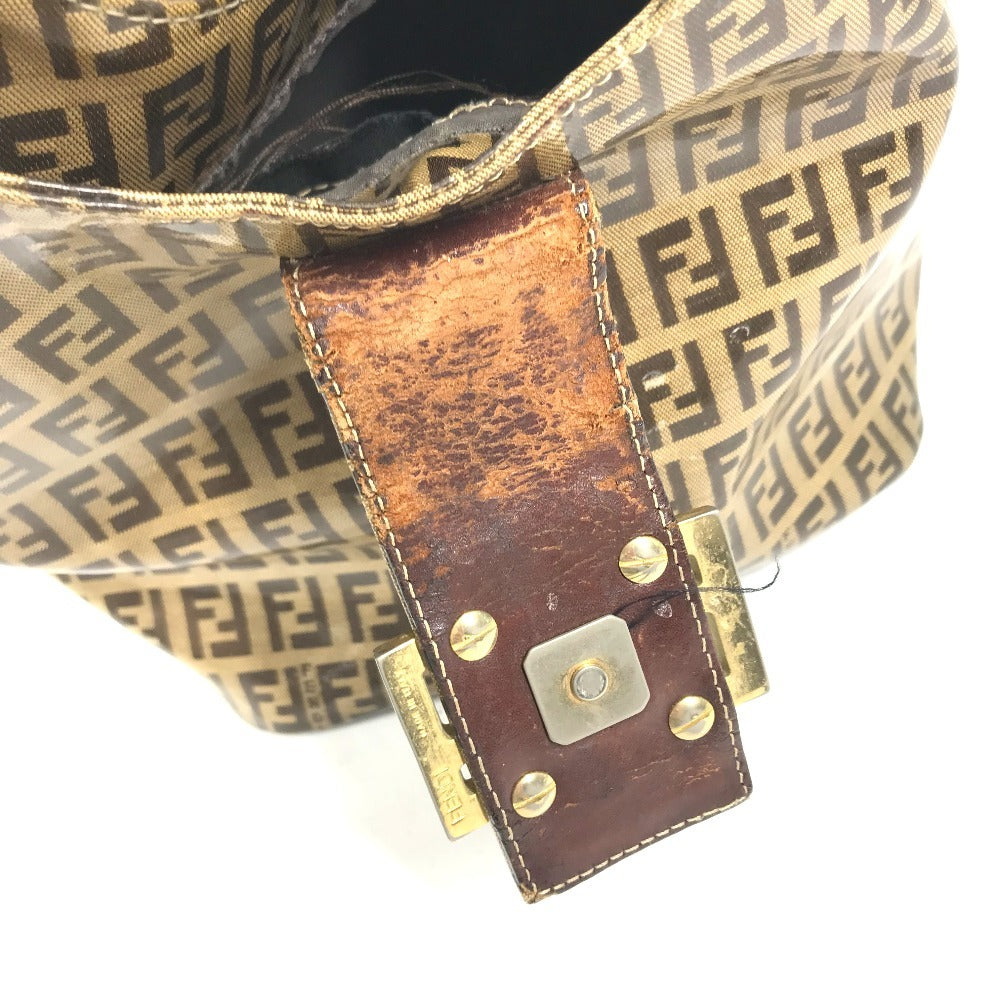 FENDI vintage Zucca logo Bag Shoulder Bag Hand Bag Shoulder Bag Coating canvas Beige Used