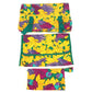 HERMES vintage Bird pattern Shoulder bag, tote bag, with 3 pouches. Shoulder Bag cotton Green/yellow Used