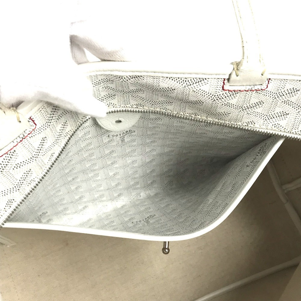 GOYARD Artois PM Artois PM Bag Tote Bag shawl Shoulder Bag PVC/Leather White Used