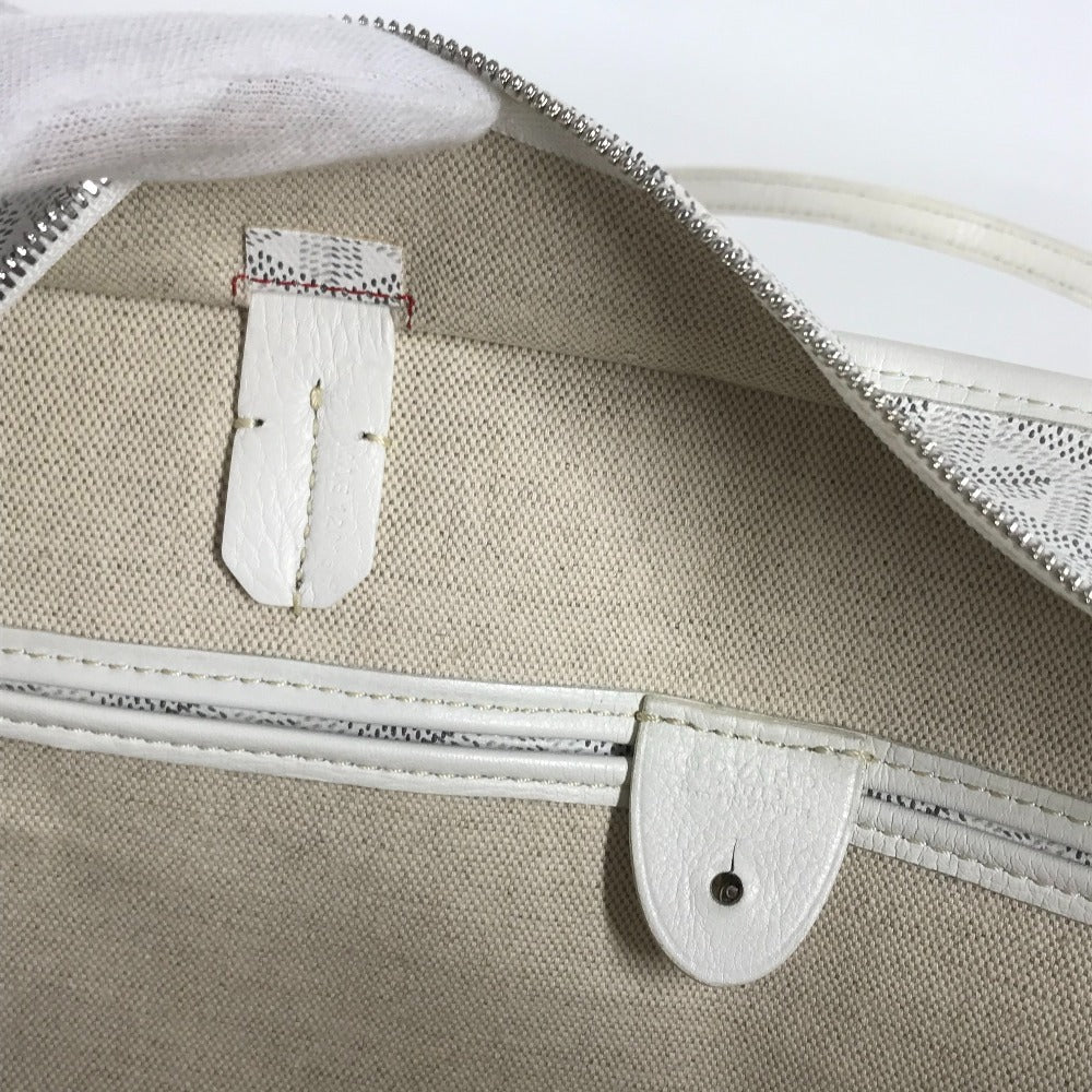 GOYARD Artois PM Artois PM Bag Tote Bag shawl Shoulder Bag PVC/Leather White Used