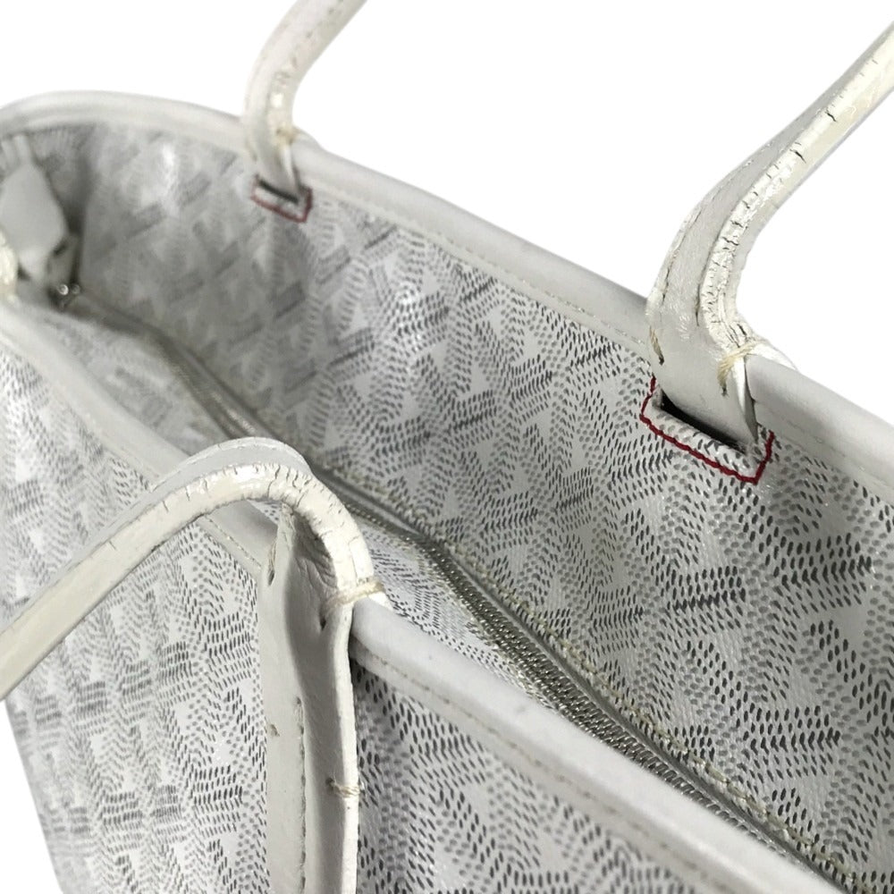 GOYARD Artois PM Artois PM Bag Tote Bag shawl Shoulder Bag PVC/Leather White Used