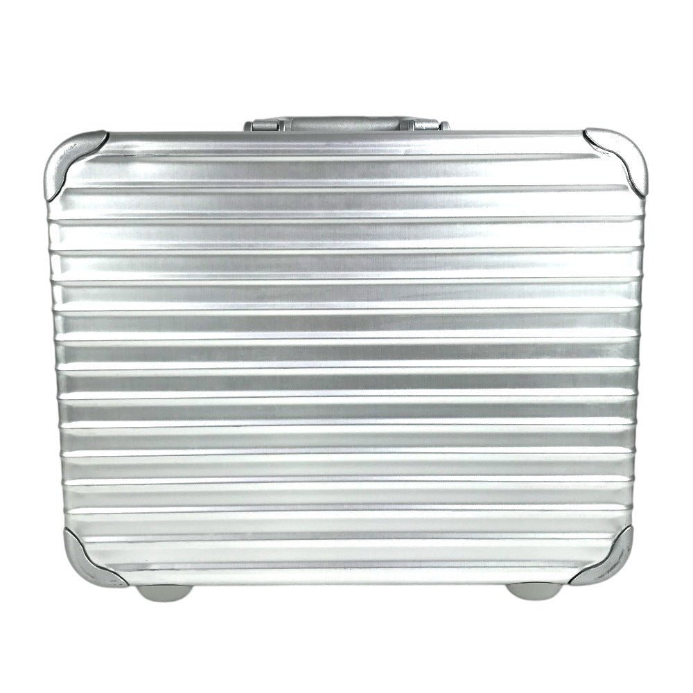 RIMOWA Business bag with dial lock Attache case Briefcase Hand Bag Trunk Hand Bag Aluminum Silver Used