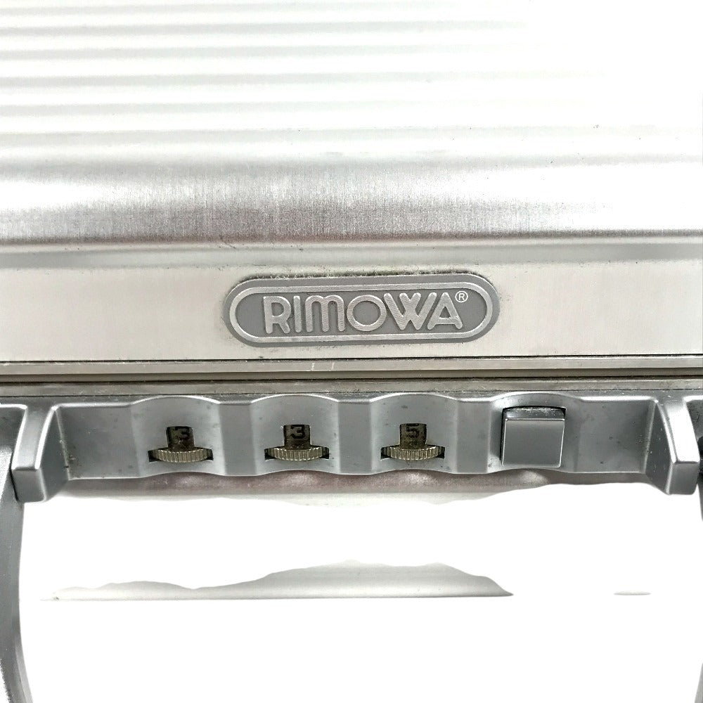 RIMOWA Business bag with dial lock Attache case Briefcase Hand Bag Trunk Hand Bag Aluminum Silver Used