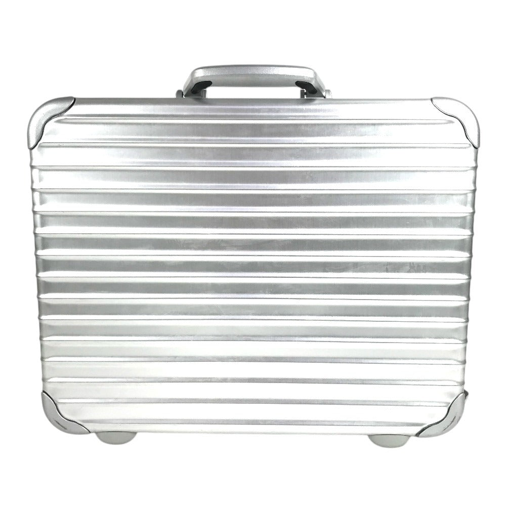 RIMOWA Business bag with dial lock Attache case Briefcase Hand Bag Trunk Hand Bag Aluminum Silver Used