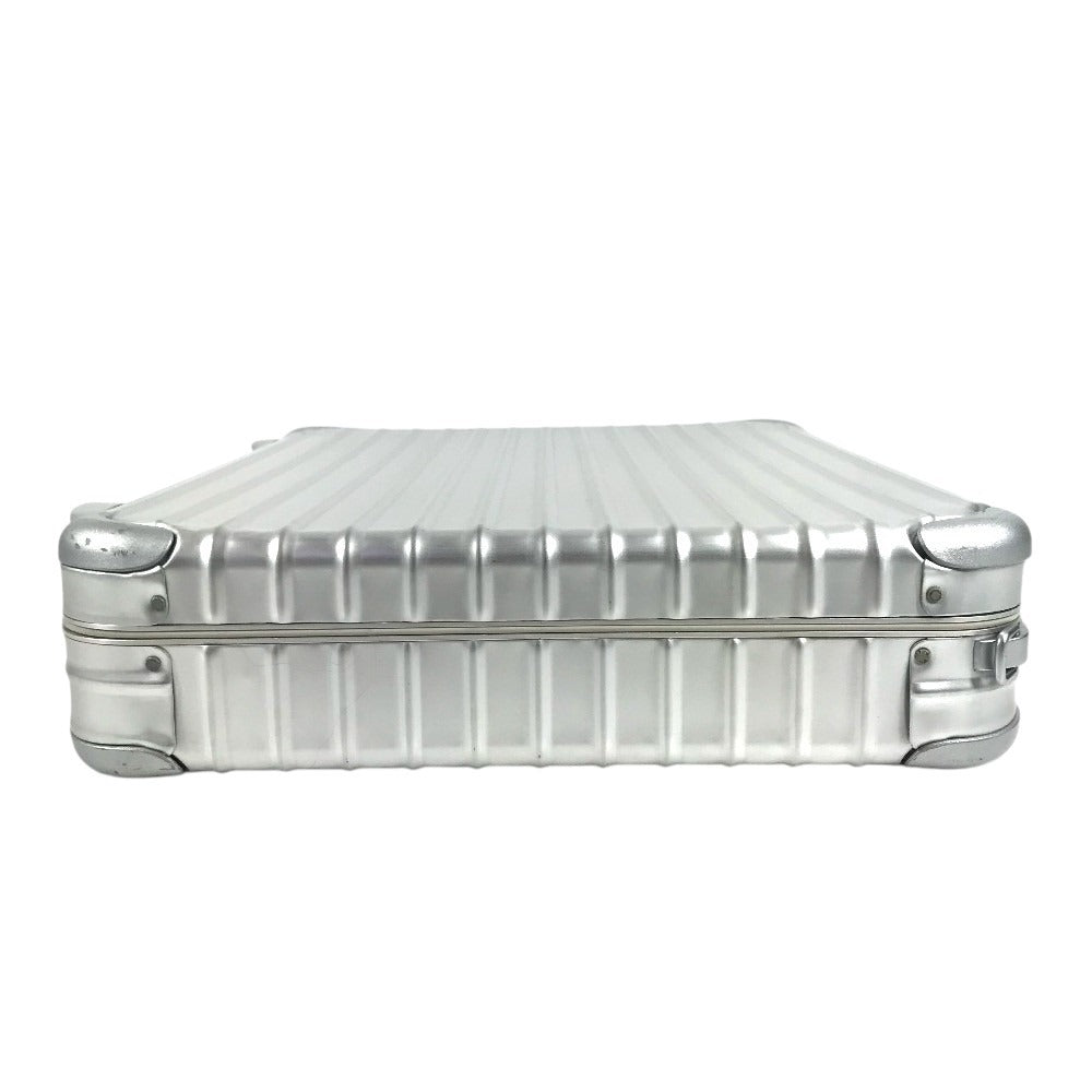 RIMOWA Business bag with dial lock Attache case Briefcase Hand Bag Trunk Hand Bag Aluminum Silver Used