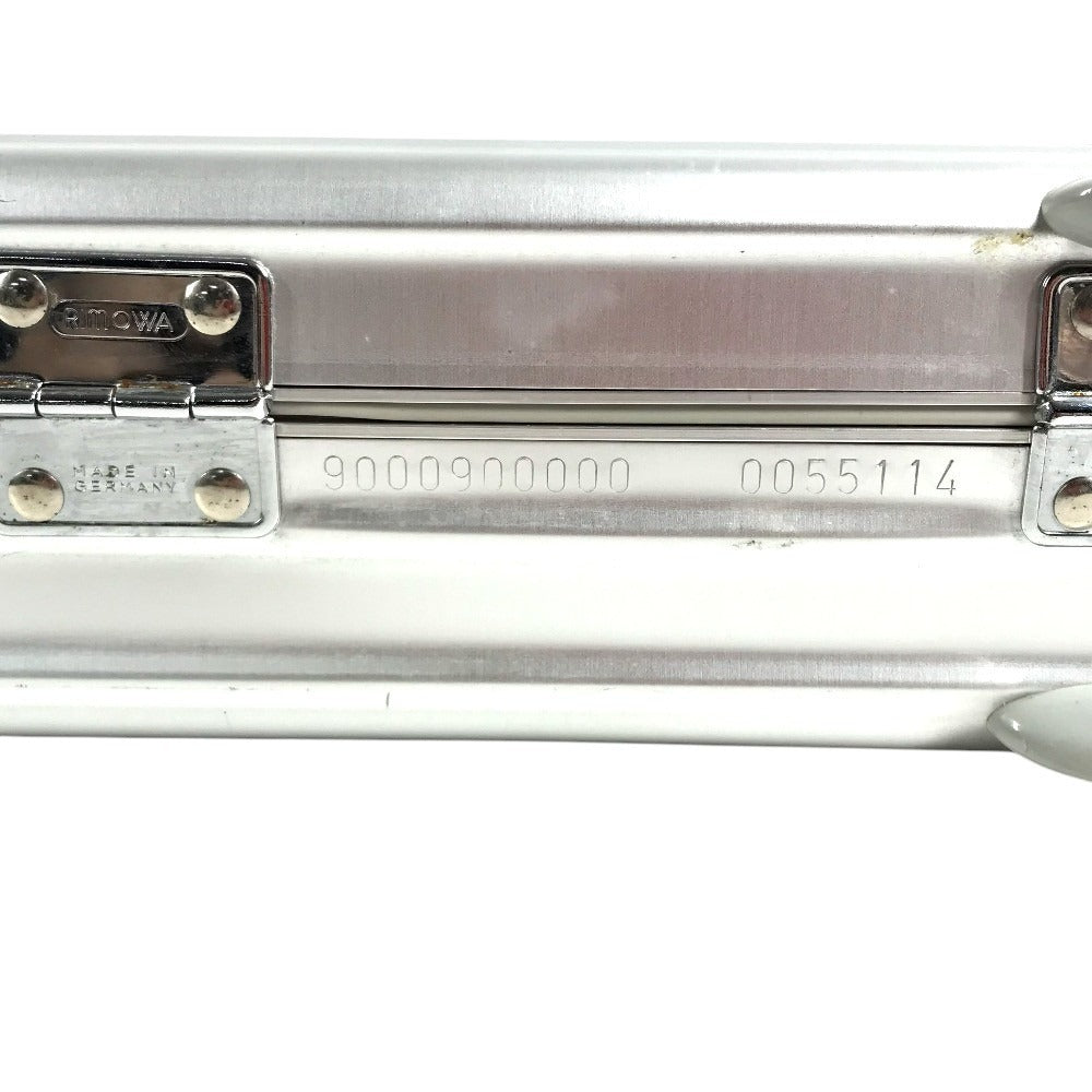 RIMOWA Business bag with dial lock Attache case Briefcase Hand Bag Trunk Hand Bag Aluminum Silver Used