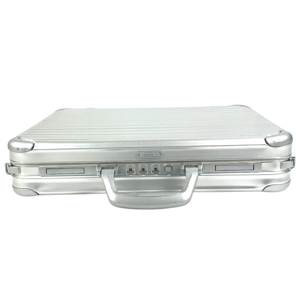RIMOWA Business bag with dial lock Attache case Briefcase Hand Bag Trunk Hand Bag Aluminum Silver Used