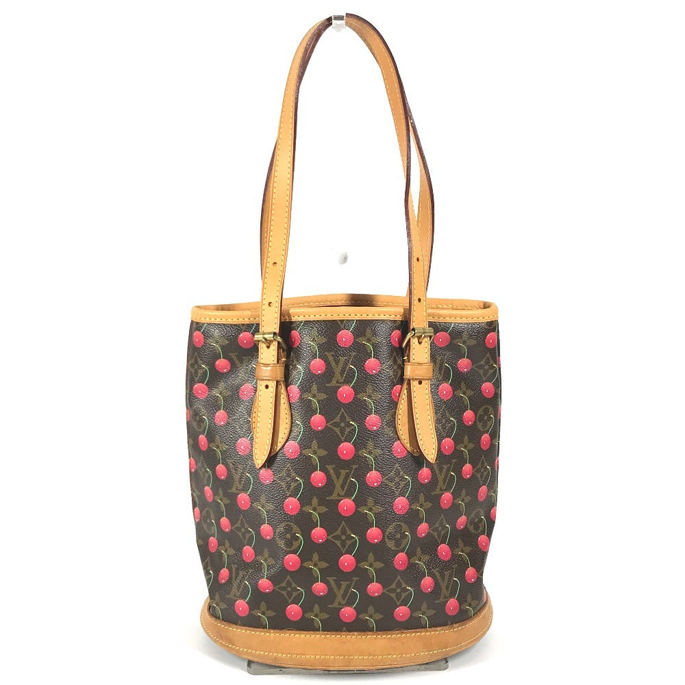 LOUIS VUITTON M95012 Monogram Cherry Takashi Murakami Bucket PM Bucket PM Shoulder Bag Tote Bag Bucket Shoulder Bag Monogram CherryCanvas Brown/Red Used