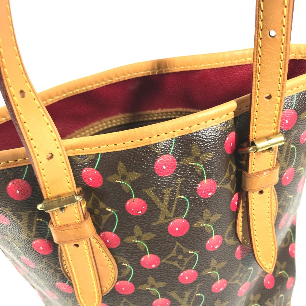 LOUIS VUITTON M95012 Monogram Cherry Takashi Murakami Bucket PM Bucket PM Shoulder Bag Tote Bag Bucket Shoulder Bag Monogram CherryCanvas Brown/Red Used