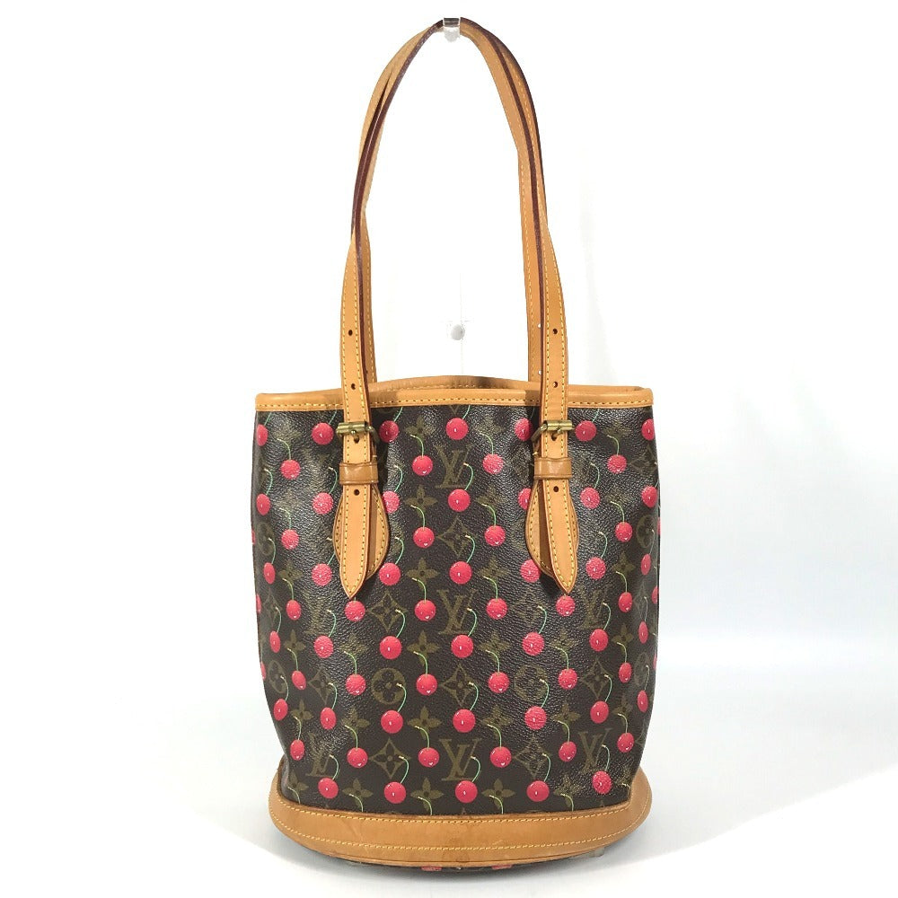 LOUIS VUITTON M95012 Monogram Cherry Takashi Murakami Bucket PM Bucket PM Shoulder Bag Tote Bag Bucket Shoulder Bag Monogram CherryCanvas Brown/Red Used