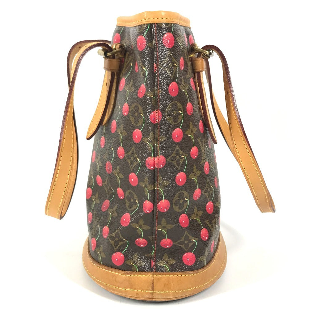 LOUIS VUITTON M95012 Monogram Cherry Takashi Murakami Bucket PM Bucket PM Shoulder Bag Tote Bag Bucket Shoulder Bag Monogram CherryCanvas Brown/Red Used