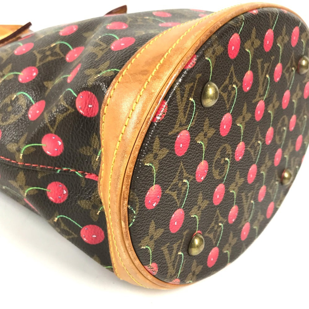 LOUIS VUITTON M95012 Monogram Cherry Takashi Murakami Bucket PM Bucket PM Shoulder Bag Tote Bag Bucket Shoulder Bag Monogram CherryCanvas Brown/Red Used