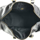 VERSACE vintage Sunburst logo 2-Way Bag: Shoulder Bag, Crossbody Bag, Duffle Bag Hand Bag Leather Black/Gold Used