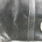 VERSACE vintage Sunburst logo 2-Way Bag: Shoulder Bag, Crossbody Bag, Duffle Bag Hand Bag Leather Black/Gold Used