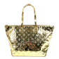 LOUIS VUITTON 不明 MonogramMiroir Bellevue GM Bellevue GM Bag Tote Bag shawl Shoulder Bag Leather Gold Used