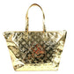 LOUIS VUITTON 不明 MonogramMiroir Bellevue GM Bellevue GM Bag Tote Bag shawl Shoulder Bag Leather Gold Used