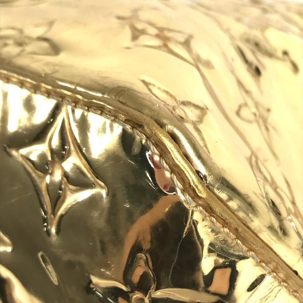 LOUIS VUITTON 不明 MonogramMiroir Bellevue GM Bellevue GM Bag Tote Bag shawl Shoulder Bag Leather Gold Used