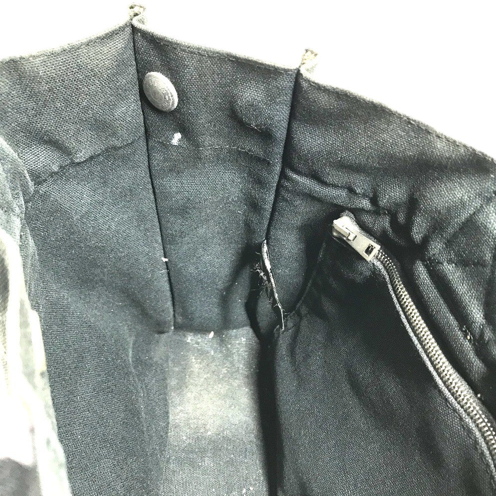 HERMES Fourre ToutPM Fourre Tout PM Tote Bag Hand Bag cotton Black/gray Used