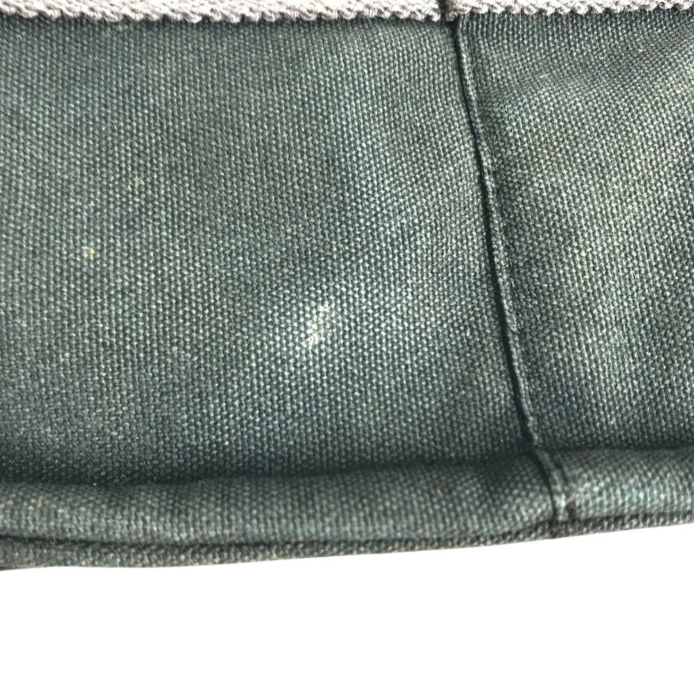 HERMES Fourre ToutPM Fourre Tout PM Tote Bag Hand Bag cotton Black/gray Used
