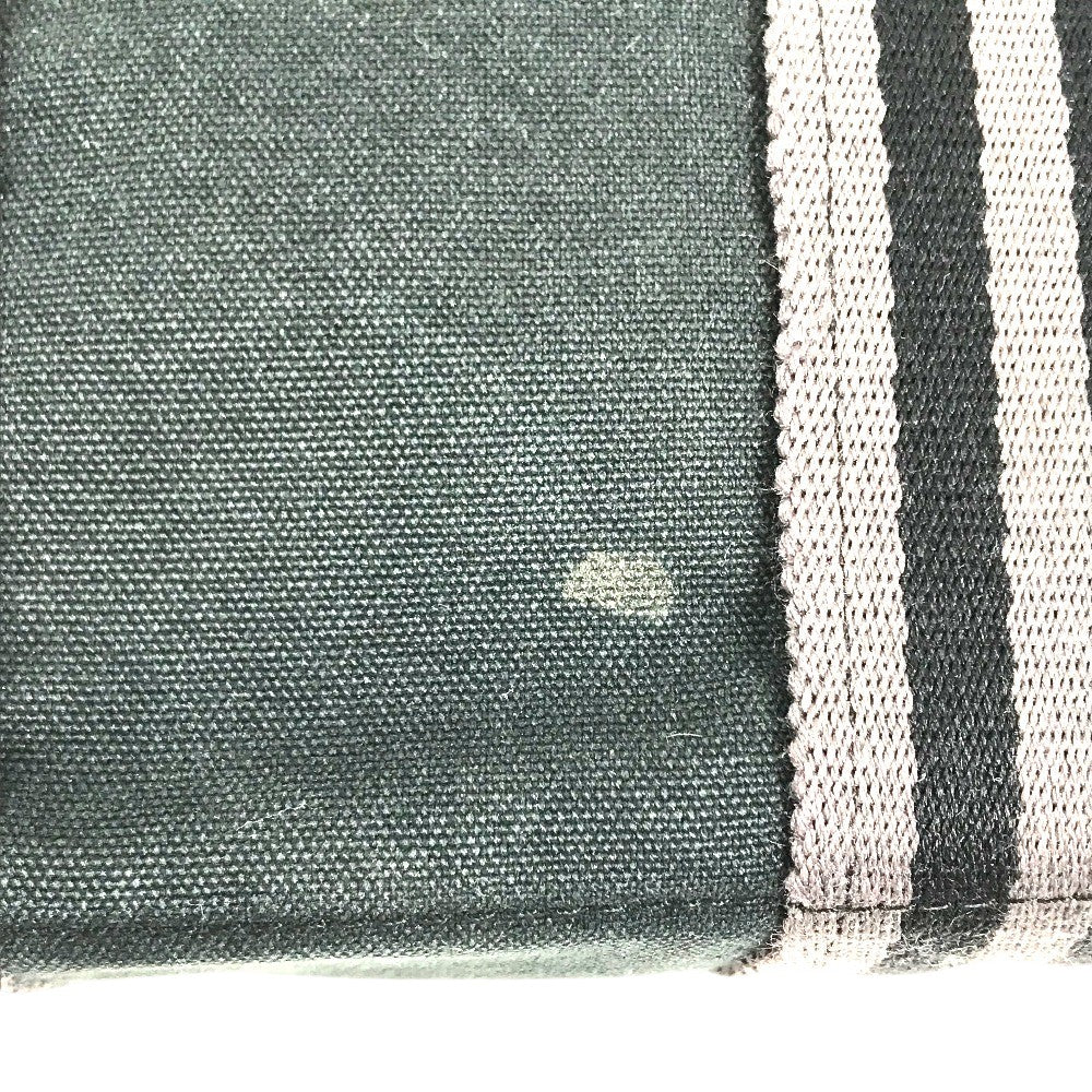 HERMES Fourre ToutPM Fourre Tout PM Tote Bag Hand Bag cotton Black/gray Used
