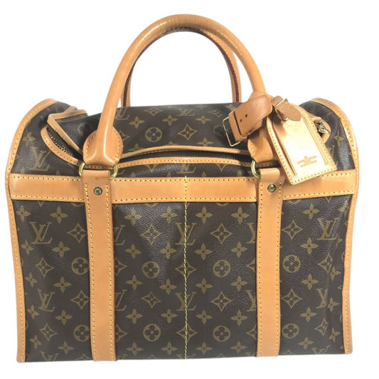 LOUIS VUITTON M41924 Monogram pet carry Sac Chasseur Carry bag for small dogs Hand Bag Duffle Bag MonogramCanvas Brown Used