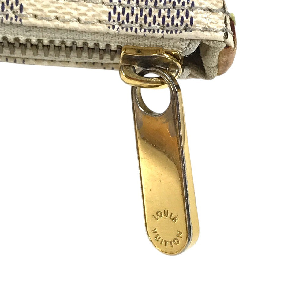 LOUIS VUITTON N51186 Damier Azur Saleya PM PVC Leather Shoulder Bag Tote Bag Damier Azur Canvas White Used