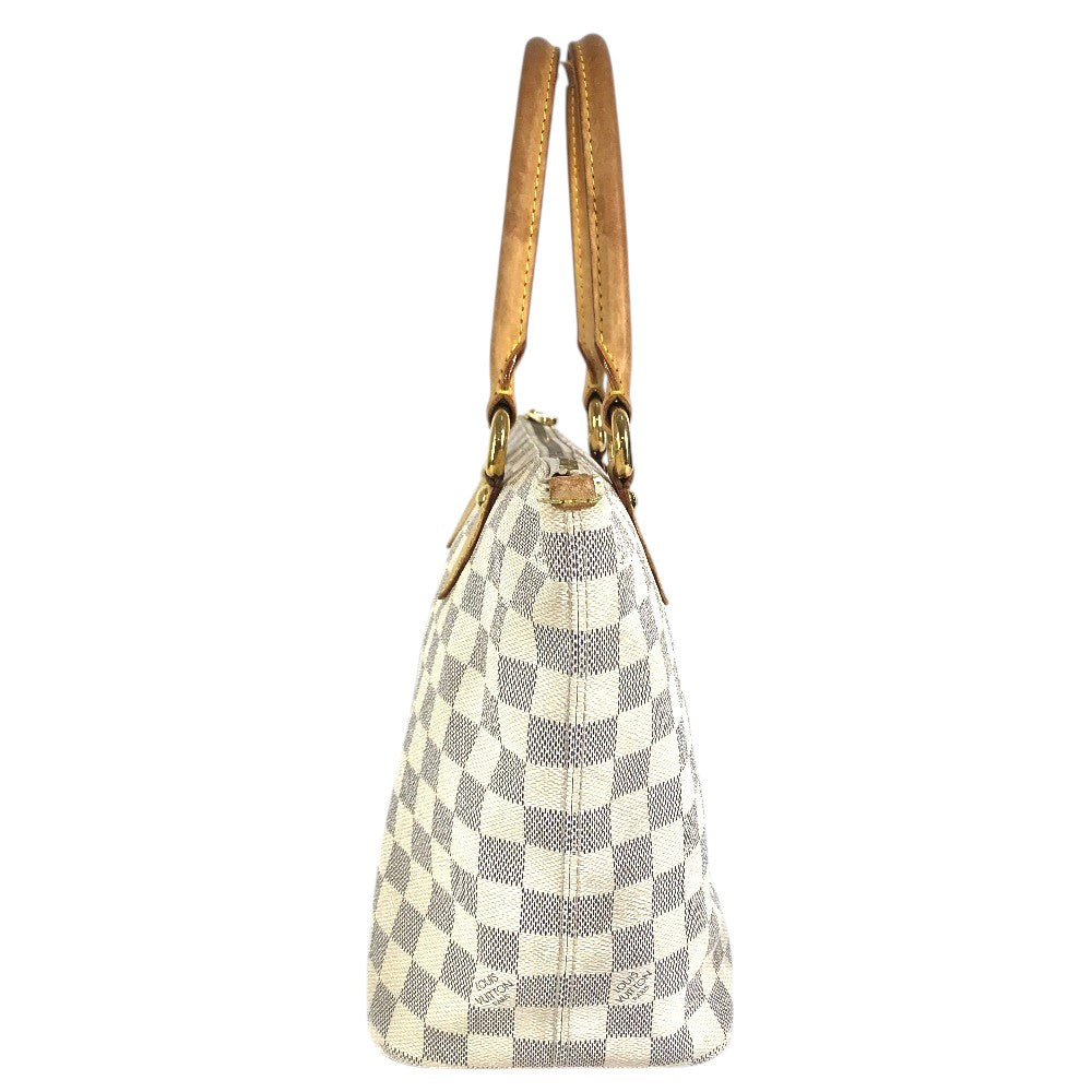 LOUIS VUITTON N51186 Damier Azur Saleya PM PVC Leather Shoulder Bag Tote Bag Damier Azur Canvas White Used