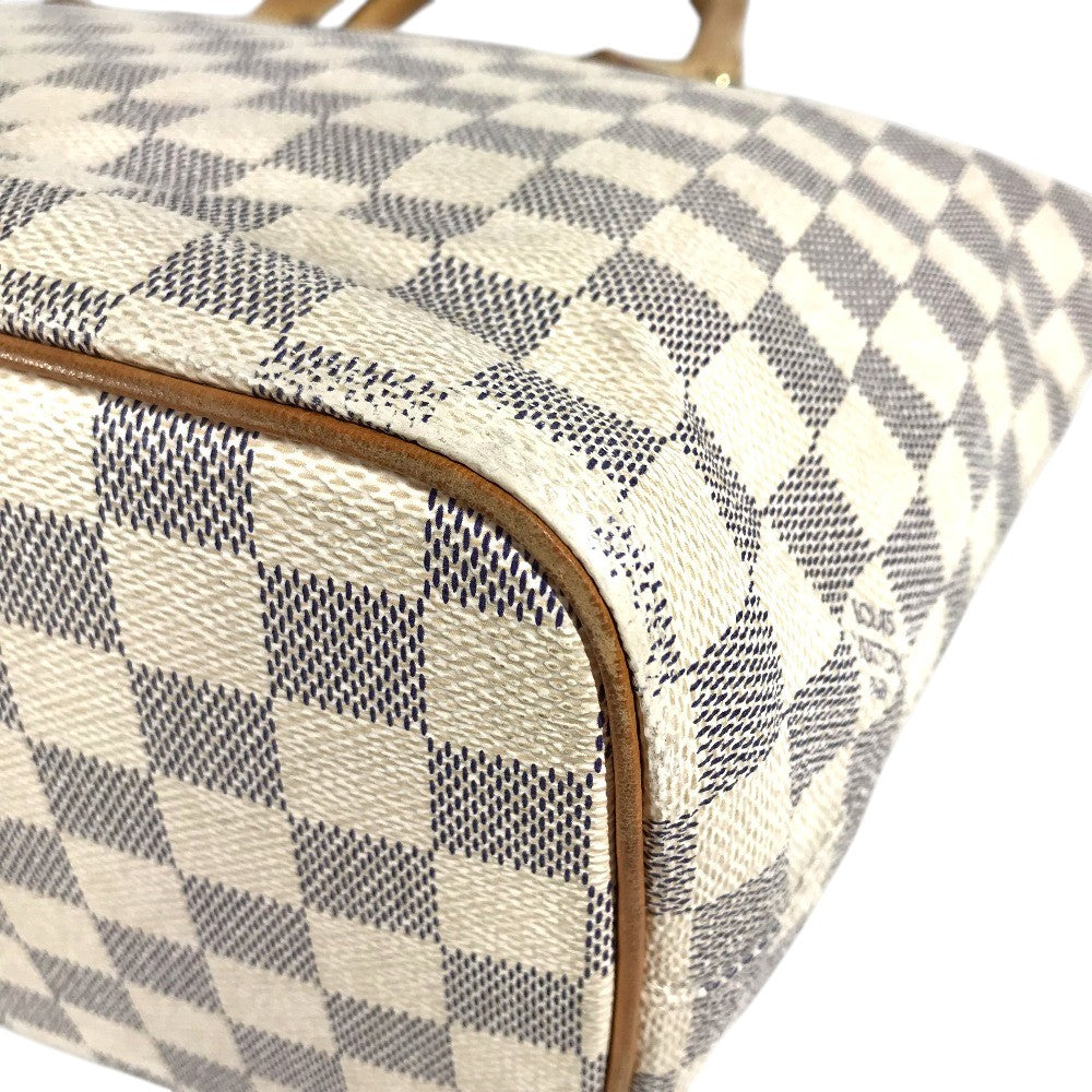 LOUIS VUITTON N51186 Damier Azur Saleya PM PVC Leather Shoulder Bag Tote Bag Damier Azur Canvas White Used
