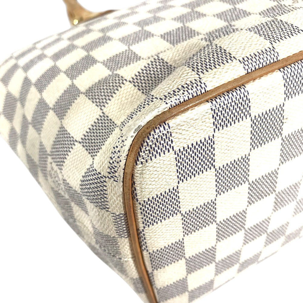 LOUIS VUITTON N51186 Damier Azur Saleya PM PVC Leather Shoulder Bag Tote Bag Damier Azur Canvas White Used