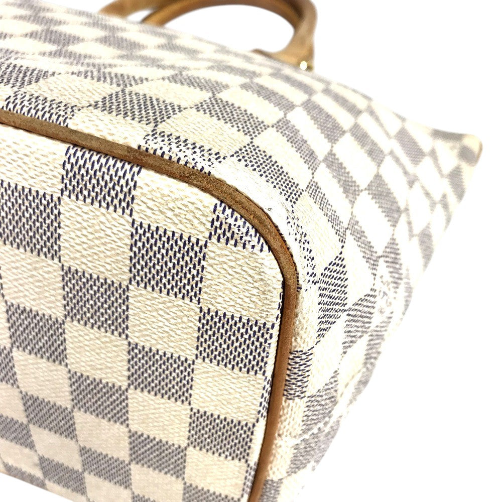 LOUIS VUITTON N51186 Damier Azur Saleya PM PVC Leather Shoulder Bag Tote Bag Damier Azur Canvas White Used