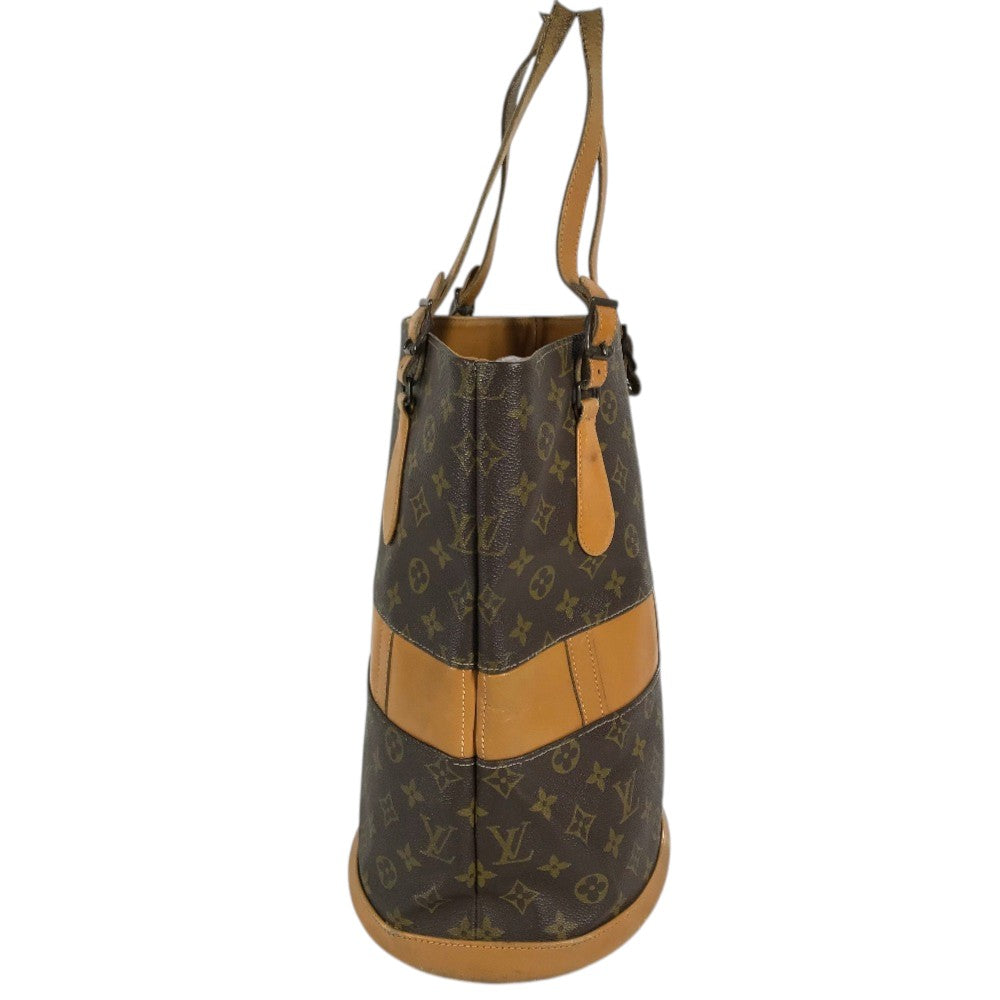 LOUIS VUITTON T42236 Monogram Bucket GM Bucket GM USA Limited Edition Tote Bag with Kisslock Pouch Hand Bag MonogramCanvas Brown Used