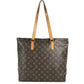 LOUIS VUITTON M51152 Monogram Cabas Alto Bag Tote Bag shawl Shoulder Bag MonogramCanvas Brown Used