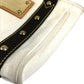 LOUIS VUITTON M40039 Antigua Cabas PM Tote Bag Hand Bag cotton White/Brown Used