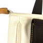 LOUIS VUITTON M40039 Antigua Cabas PM Tote Bag Hand Bag cotton White/Brown Used