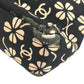 CHANEL Translated ants Clover CC logo CC Mark bag flap Shoulder Bag cotton Black Used