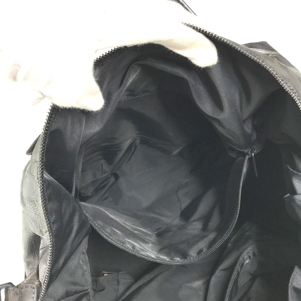 CHANEL New travel line CC CC Mark logo Bag, Business Bag, Mini Duffle Bag Hand Bag Nylon / Leather Black Used