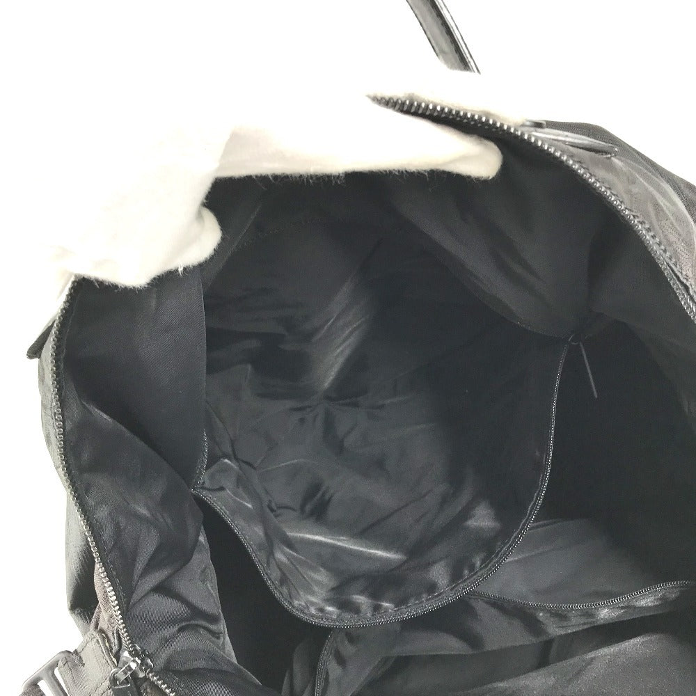 CHANEL New travel line CC CC Mark logo Bag, Business Bag, Mini Duffle Bag Hand Bag Nylon / Leather Black Used