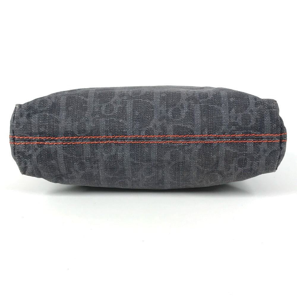 Dior Flight Trotter Logo Denim Makeup pouch, cosmetic pouch, shoulder bag, crossbody bag Cosmetics Pouch Denim Navy Used