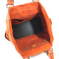 CELINE Shoulder Boogie Bag Large Bag Shoulder Bag Hand Bag Tote Bag Leather Orange Used
