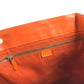 CELINE Shoulder Boogie Bag Large Bag Shoulder Bag Hand Bag Tote Bag Leather Orange Used